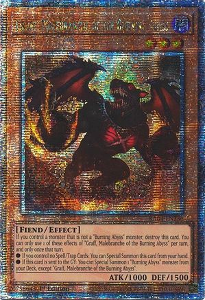 Graff, Malebranche of the Burning Abyss (Quarter Century Secret Rare) [RA04-EN235] - Quarter Century Stampede 1st Edition - Quarter Century Secret Rare - Trinity Hobby
