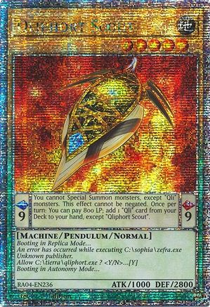 Qliphort Scout (Quarter Century Secret Rare) [RA04-EN236] - Quarter Century Stampede 1st Edition - Quarter Century Secret Rare - Trinity Hobby
