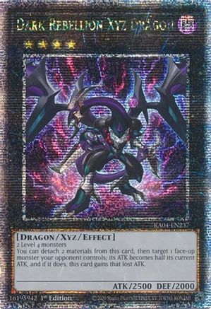 Dark Rebellion Xyz Dragon (Quarter Century Secret Rare) [RA04-EN237] - Quarter Century Stampede 1st Edition - Quarter Century Secret Rare - Trinity Hobby