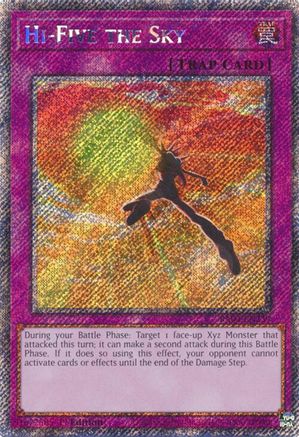 Hi-Five the Sky (Platinum Secret Rare) [RA04-EN239] - Quarter Century Stampede 1st Edition - Platinum Secret Rare - Trinity Hobby