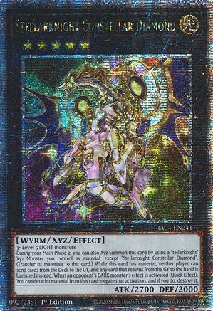Stellarknight Constellar Diamond (Quarter Century Secret Rare) [RA04-EN241] - Quarter Century Stampede 1st Edition - Quarter Century Secret Rare - Trinity Hobby