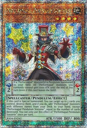 Performapal Pendulum Sorcerer (Quarter Century Secret Rare) [RA04-EN242] - Quarter Century Stampede 1st Edition - Quarter Century Secret Rare - Trinity Hobby