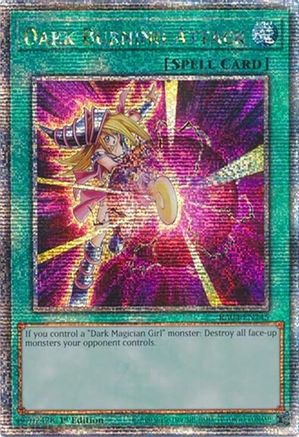 Dark Burning Attack (Quarter Century Secret Rare) [RA04-EN245] - Quarter Century Stampede 1st Edition - Quarter Century Secret Rare - Trinity Hobby