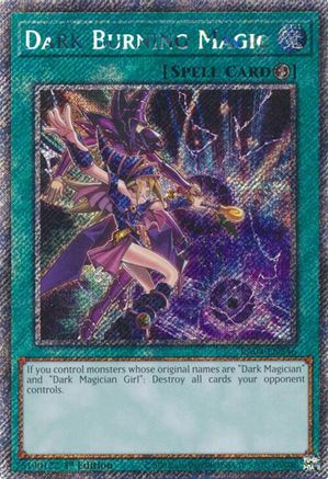 Dark Burning Magic (Platinum Secret Rare) [RA04-EN246] - Quarter Century Stampede 1st Edition - Platinum Secret Rare - Trinity Hobby