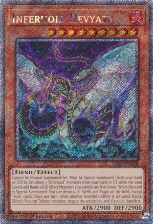 Infernoid Devyaty [RA04-EN248] Platinum Secret Rare - Trinity Hobby