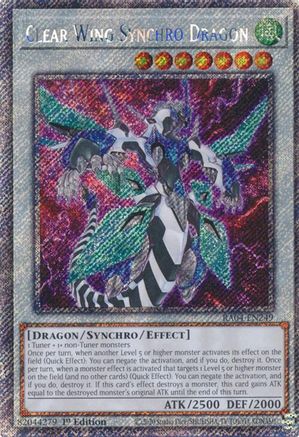 Clear Wing Synchro Dragon (Platinum Secret Rare) [RA04-EN249] - Quarter Century Stampede 1st Edition - Platinum Secret Rare - Trinity Hobby