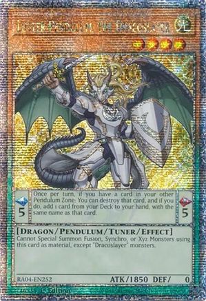 Luster Pendulum, the Dracoslayer (Quarter Century Secret Rare) [RA04-EN252] - Quarter Century Stampede 1st Edition - Quarter Century Secret Rare - Trinity Hobby