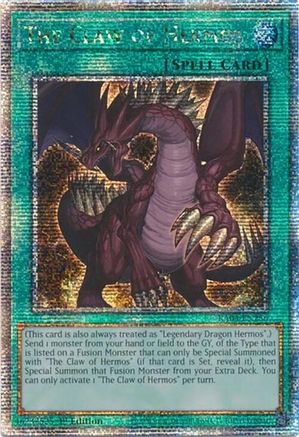 The Claw of Hermos (Quarter Century Secret Rare) [RA04-EN256] - Quarter Century Stampede 1st Edition - Quarter Century Secret Rare - Trinity Hobby