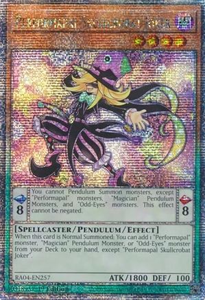 Performapal Skullcrobat Joker (Quarter Century Secret Rare) [RA04-EN257] - Quarter Century Stampede 1st Edition - Quarter Century Secret Rare - Trinity Hobby