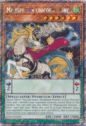 Majespecter Unicorn - Kirin (Platinum Secret Rare) [RA04-EN260] - Quarter Century Stampede 1st Edition - Platinum Secret Rare - Trinity Hobby