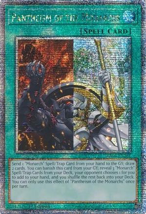 Pantheism of the Monarchs (Quarter Century Secret Rare) [RA04-EN261] - Quarter Century Stampede 1st Edition - Quarter Century Secret Rare - Trinity Hobby