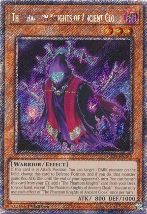 The Phantom Knights of Ancient Cloak (Platinum Secret Rare) [RA04-EN263] - Quarter Century Stampede 1st Edition - Platinum Secret Rare - Trinity Hobby