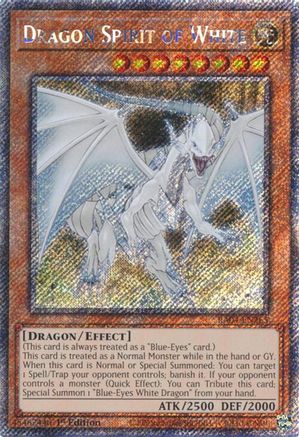 Dragon Spirit of White (Platinum Secret Rare) [RA04-EN265] - Quarter Century Stampede 1st Edition - Platinum Secret Rare - Trinity Hobby