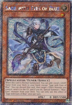 Sage with Eyes of Blue [RA04-EN266] Platinum Secret Rare - Trinity Hobby