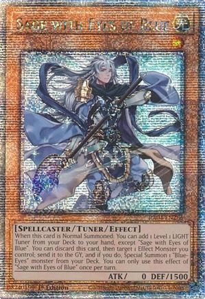 Sage with Eyes of Blue (Quarter Century Secret Rare) [RA04-EN266] - Quarter Century Stampede 1st Edition - Quarter Century Secret Rare - Trinity Hobby