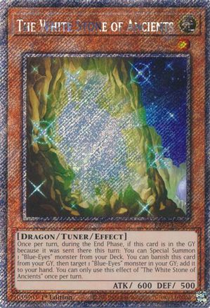 The White Stone of Ancients [RA04-EN267] Platinum Secret Rare - Trinity Hobby
