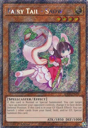 Fairy Tail - Snow (Platinum Secret Rare) [RA04-EN269] - Quarter Century Stampede 1st Edition - Platinum Secret Rare - Trinity Hobby