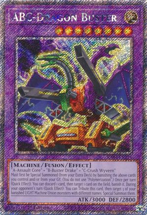 ABC-Dragon Buster (Platinum Secret Rare) [RA04-EN271] - Quarter Century Stampede 1st Edition - Platinum Secret Rare - Trinity Hobby