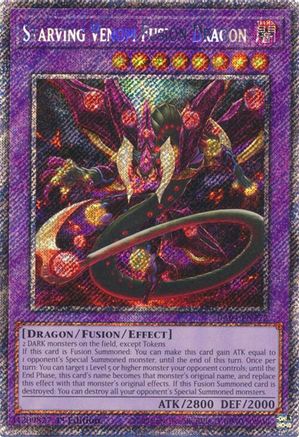 Starving Venom Fusion Dragon (Platinum Secret Rare) [RA04-EN272] - Quarter Century Stampede 1st Edition - Platinum Secret Rare - Trinity Hobby