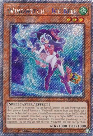 Windwitch - Ice Bell (Platinum Secret Rare) [RA04-EN273] - Quarter Century Stampede 1st Edition - Platinum Secret Rare - Trinity Hobby