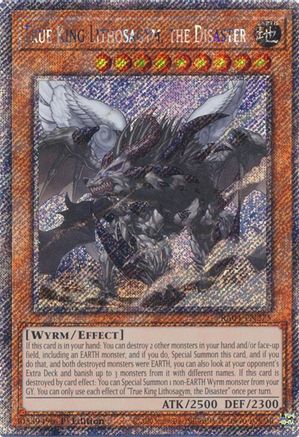 True King Lithosagym, the Disaster [RA04-EN275] Platinum Secret Rare - Trinity Hobby