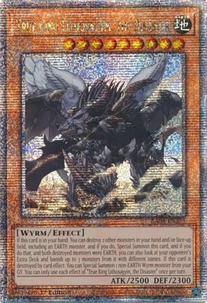 True King Lithosagym, the Disaster (Quarter Century Secret Rare) [RA04-EN275] - Quarter Century Stampede 1st Edition - Quarter Century Secret Rare - Trinity Hobby