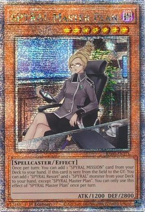 SPYRAL Master Plan (Quarter Century Secret Rare) [RA04-EN276] - Quarter Century Stampede 1st Edition - Quarter Century Secret Rare - Trinity Hobby