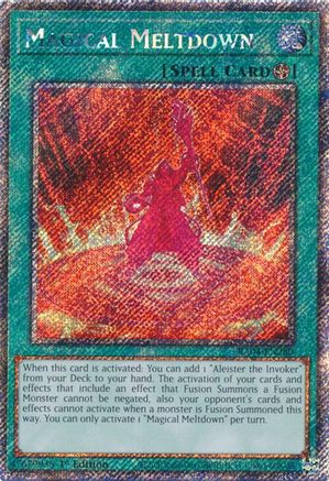 Magical Meltdown (Platinum Secret Rare) [RA04-EN280] - Quarter Century Stampede 1st Edition - Platinum Secret Rare - Trinity Hobby