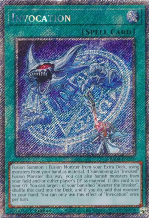 Invocation [RA04-EN281] Platinum Secret Rare - Trinity Hobby