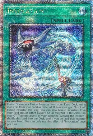 Invocation (Quarter Century Secret Rare) [RA04-EN281] - Quarter Century Stampede 1st Edition - Quarter Century Secret Rare - Trinity Hobby