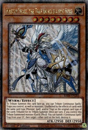 Master Peace, the True Dracoslaying King (Quarter Century Secret Rare) [RA04-EN283] - Quarter Century Stampede 1st Edition - Quarter Century Secret Rare