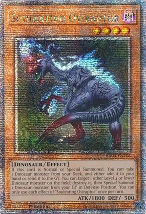 Souleating Oviraptor (Quarter Century Secret Rare) [RA04-EN288] - Quarter Century Stampede 1st Edition - Quarter Century Secret Rare - Trinity Hobby