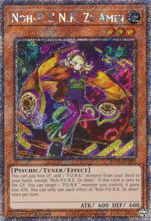 Noh-P.U.N.K. Ze Amin [RA04-EN293] Platinum Secret Rare - Trinity Hobby