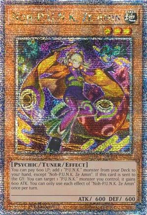 Noh-P.U.N.K. Ze Amin (Quarter Century Secret Rare) [RA04-EN293] - Quarter Century Stampede 1st Edition - Quarter Century Secret Rare - Trinity Hobby
