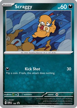 Scraggy - 186 - ( 186) [SV Scarlet & Violet Promo Cards] Holofoil - Trinity Hobby