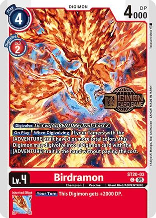 Birdramon [ST20-03] [Starter Deck: Protector of Light Promos] - Trinity Hobby