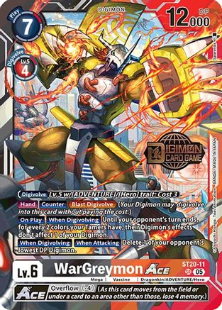 WarGreymon ACE [ST20-11] [Starter Deck: Protector of Light Promos] - Trinity Hobby