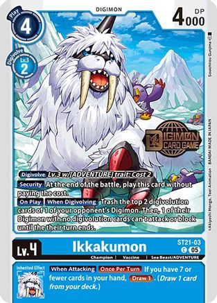 Ikkakumon [ST21-03] [Starter Deck: Hero of Hope Promos] - Trinity Hobby