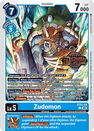 Zudomon [ST21-04] [Starter Deck: Hero of Hope Promos] - Trinity Hobby