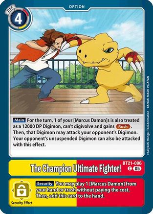 The Champion Ultimate Fighter! [BT21-096] [World Convergence] - Trinity Hobby