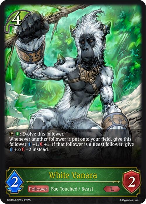 White Vanara (bp09 002) [Duet of Dawn and Dusk]