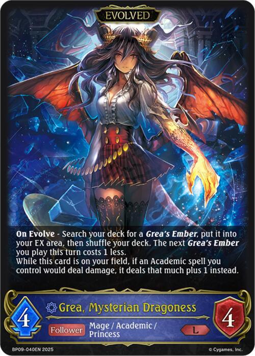 Grea, Mysterian Dragoness (Evolved) (bp09 040) [Duet of Dawn and Dusk]