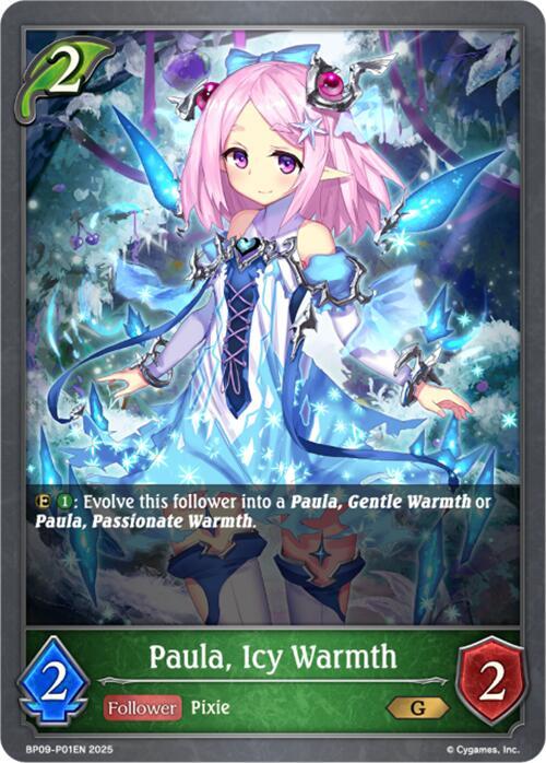 Paula, Icy Warmth - P01EN (Foil) (BP09-P01) [Duet of Dawn and Dusk]