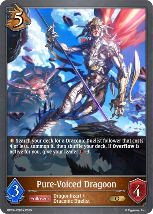 Pure-Voiced Dragoon - P26EN (Foil) (BP08 P26) [Duet of Dawn and Dusk]