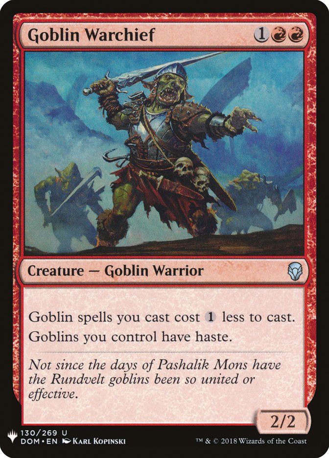 Goblin Warchief [The List] - Trinity Hobby
