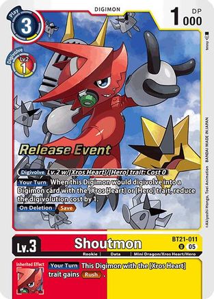 Shoutmon [BT21-011] [World Convergence Release Event Cards]