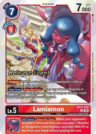 Lamiamon [BT21-025] [World Convergence Release Event Cards]