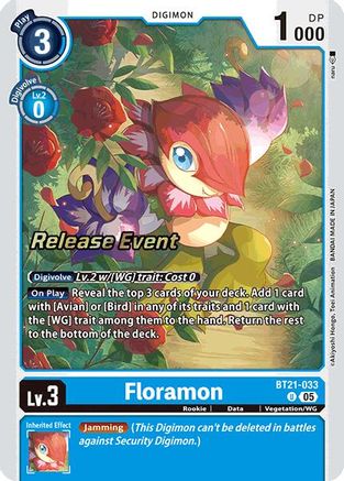 Floramon [BT21-033] [World Convergence Release Event Cards] - Trinity Hobby