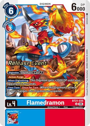 Flamedramon [BT21-035] [World Convergence Release Event Cards] - Trinity Hobby