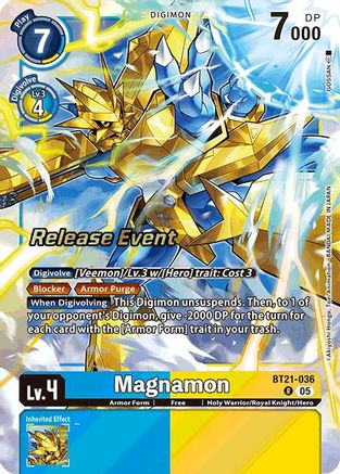 Magnamon [BT21-036] [World Convergence Release Event Cards] - Trinity Hobby